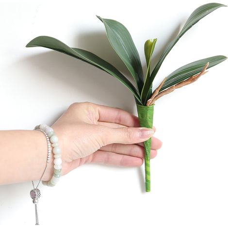 Orchidée Artificielle - Plante en Pot avec Feuilles de Phalaenopsis - Décoration Intérieure Bureau Maison Événements - 1 Pièce (1/5)