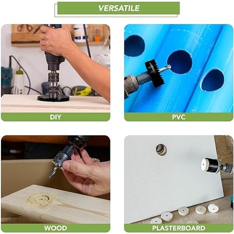 Wood and PVC Hole Saw - 19 mm-152 mm (1/4)