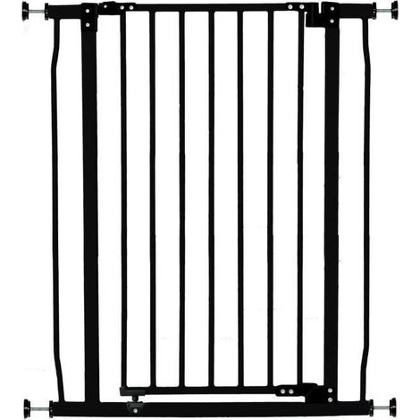 DREAMBABY Barriera di Sicurezza Extra Alta LIBERTY - A Pressione - L 75/81 x H 93 cm - Nera (1/5)