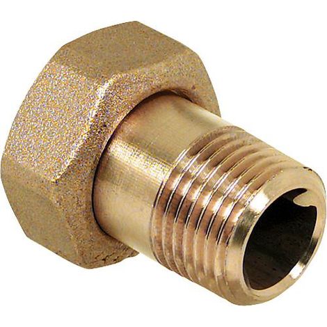 Raccord filete a vis 1 1/4" avec 2 ecrous chapeau douille filetee et bague etanche