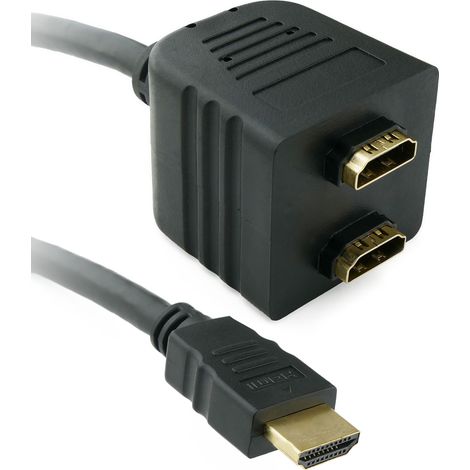 BeMatik - Câble duplicateur passif de 1 HDMI à 2 HDMI (1/4)