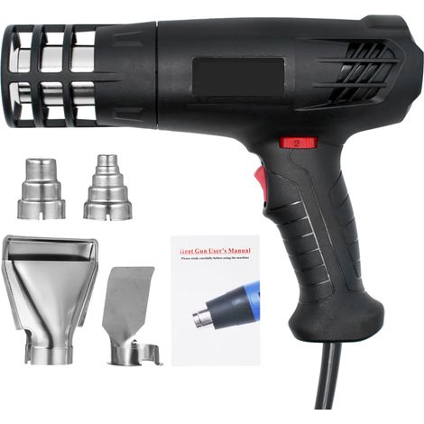 Irovami Machine air chaud 1600-2000W – 4 buses, thermorétractable – Idéal pour DIY, décapage, résine (1/5)