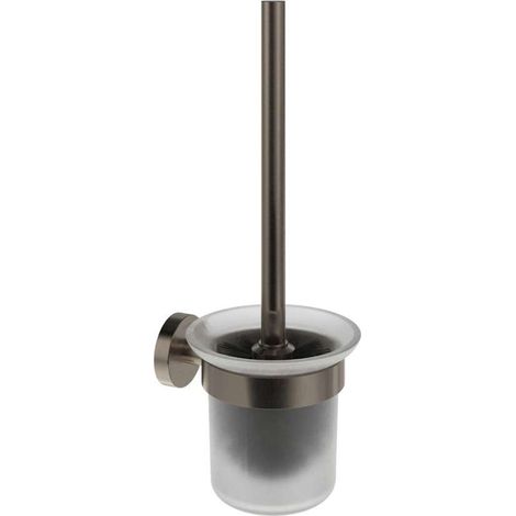 Ravak Kona - WC-Bürste wandmontiert mit Halter, Glas/gebürsteter Graphit X07P1337 (1/3)