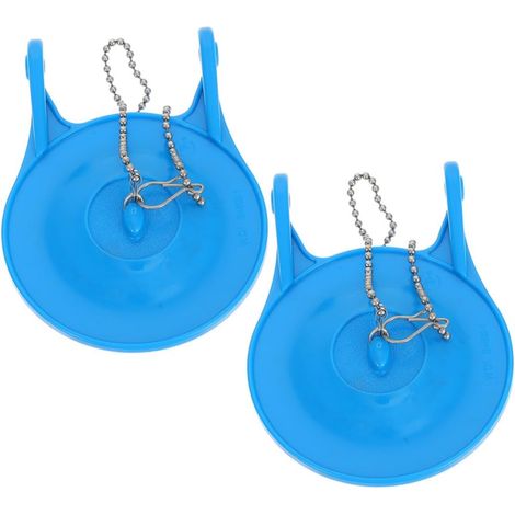 Clapet de Toilette 3 Pouces en Pvc Bleu, 2 Pièces (1/5)