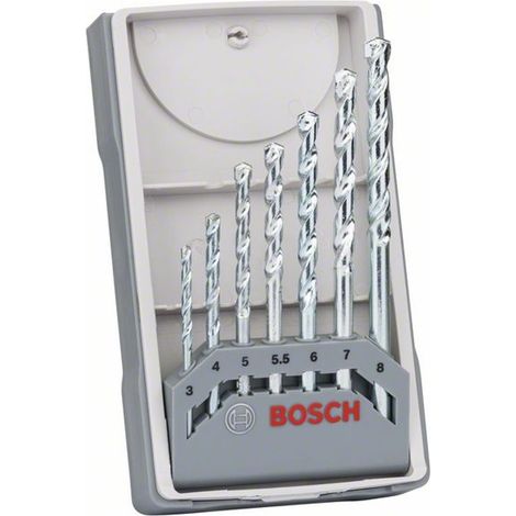 Bosch Steinbohrer-Set CYL-1, 7tlg., 3, 4, 5, 5,5, 6, 7, 8 mm -2607017035 (1/4)