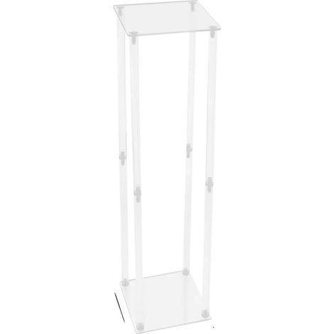 Supporto per fiori, acrilico trasparente, design elegante, BIANCO (1/2)
