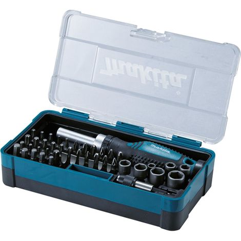 Set di punte Makita con cacciavite a cricchetto 10 pezzi in supporto - 10 pezzi