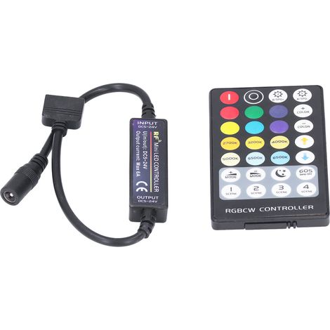Contrôleur LED sans fil 5 en 1 avec fonction tactile, 28 boutons et contrôle de la température de couleur RVB (1/5)