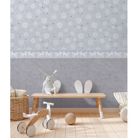 Papier peint Gris Lilly & Luis Papier peint "771391" (1/4)