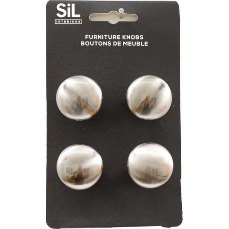 Ensemble de 4 boutons de meuble en alu