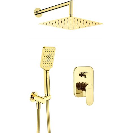Deante Alpinia Minimalistisches Duschset in Gold