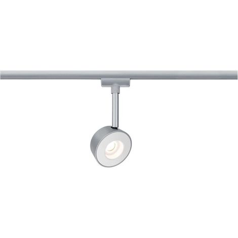 Luminaire sur rail haute tension Pellet URail LED intégrée 4 W LED chrome (mat), blanc