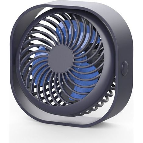AMXCNOY Tragbarer Ventilator mit 3 Geschwindigkeitsstufen, leise (20–30 dB), 360°-Drehung, USB-Anschluss, ideal für Büro, Zuhause und Outdoor-Aktivitäten – 1 Stück (1/5)
