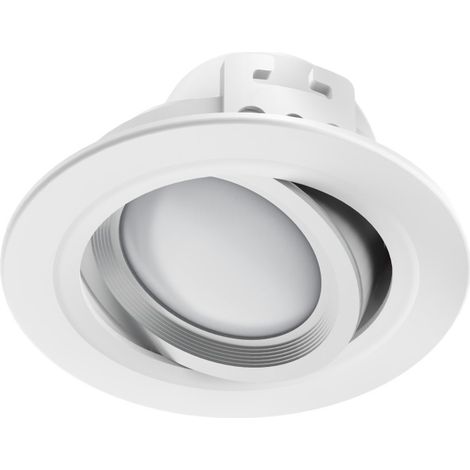SPOT ENCASTRABLE LED WIFI, 5W, COMMANDE VOCALE/APPLI, RÉGLABLE, BLANC HAMA (1/5)
