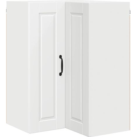 Maison Exclusive - Cabinet d'angle mural PORTO Blanc 57 x 57 x 80 cm