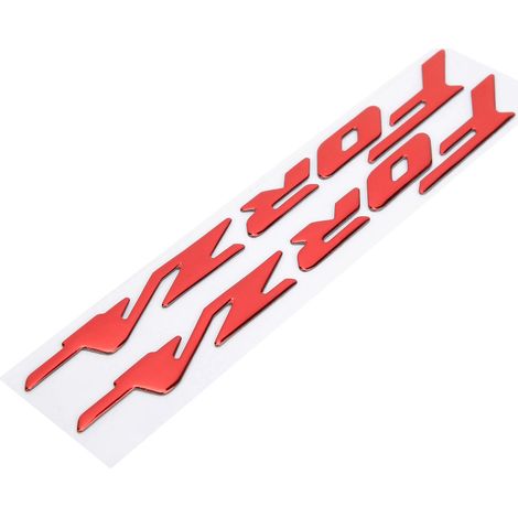 Lot de 2 autocollants émaillés 3D pour carénage moto Honda FORZA 300 125 250, décalcomanies relief rouge, stickers carrosserie personnalisés (1/5)