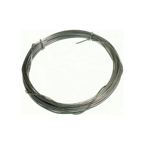 Lot de 48 rouleaux de fils en acier galvanisé 0,6 mm 3 m