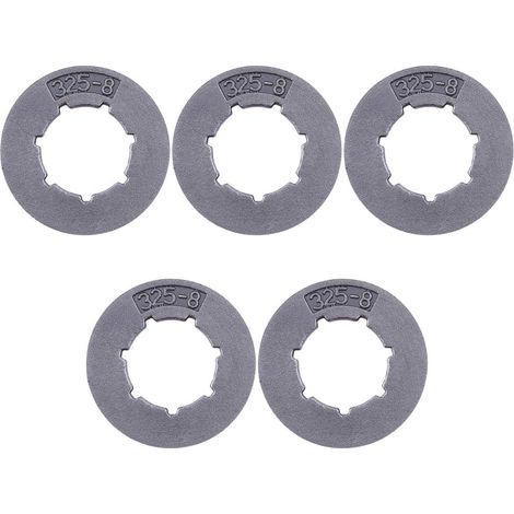 Lot de 5 Pignons de roue .325"-8 Dents 19mm pour Husqvarna 154 254 262 Jonsered 450 455 510 520 525 535 540 2051 2054 2055 Tronçonneuse (1/5)