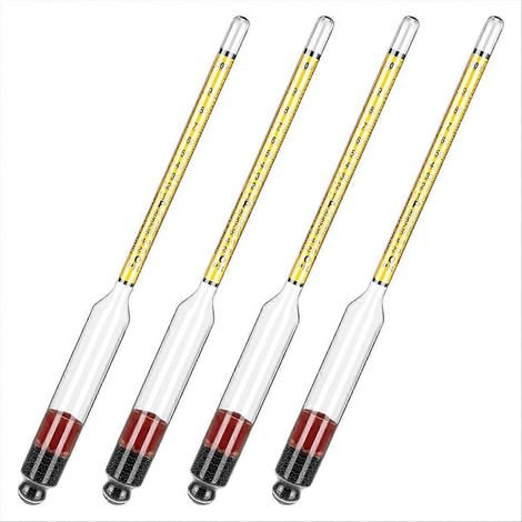 4 medidores de alcohol para destilar alcohol 0-200 Proof y 0-100 Tralle (1/5)