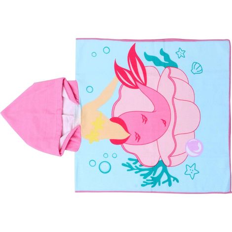 Serviette de plage à capuche motif dessin animé absorbante (1/5)