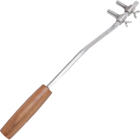 Outil en acier inoxydable de 16,7 pouces pour plier les branches de bonsaï, clé réglable avec manche en bois pour le jardinage. (1/5)