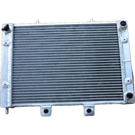 Radiador de aluminio, compatible con Polaris Sportsman 700 800, diseño ligero, color plata. (1/5)