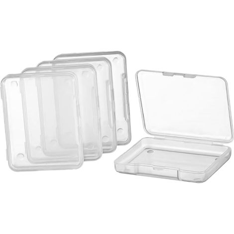 20 Pièces conteneur de verrouillage de gadget caisses plastique rangement malette rangement plastique ébrécher étui à billes transparent cas de stockage de bijoux étui de rangement (1/5)