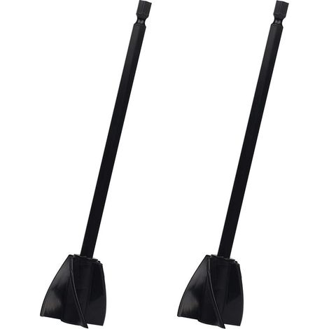 2 Pièces Mélangeurs de Résine Époxy Mélangeur en Plastique Fixation Foret Agitateur de Peinture en Spirale pour Résine Époxy, Peinture au Latex, Glaçage et Mélange de Revêtements (Noir) (1/5)