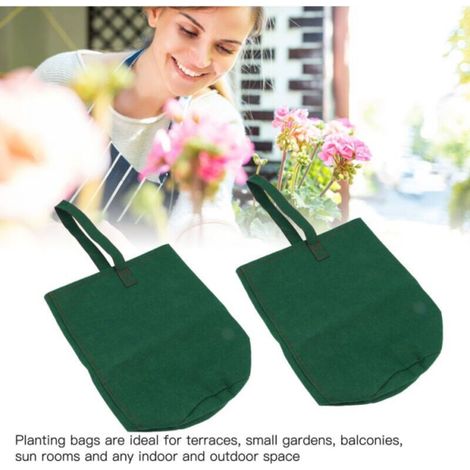 4 sacs de plantation suspendus inversés pour tomates et fraises, sacs de culture de fleurs (1/3)