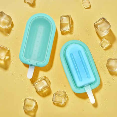 2pcs Moules à glace en silicone multifonction, adaptés pour glaçons, sucettes glacées, sorbets et décorations de gâteaux faits maison (1/5)
