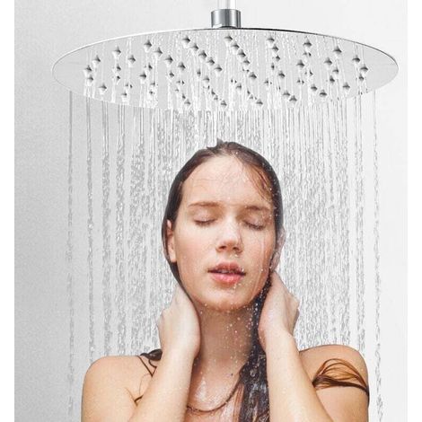 Douche de tête Pomme de douche Pommes de douche et , XU,douches Pomme de douche Salle de bain Douche pluie Ronde 30cm - KZQ (1/4)