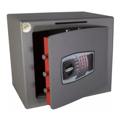 TECHNOMAX - Coffre fort à fixer à fente tirelire à combinaison électronique digitale, système anti pêche, 60 L, 43x49x35 (1/4)