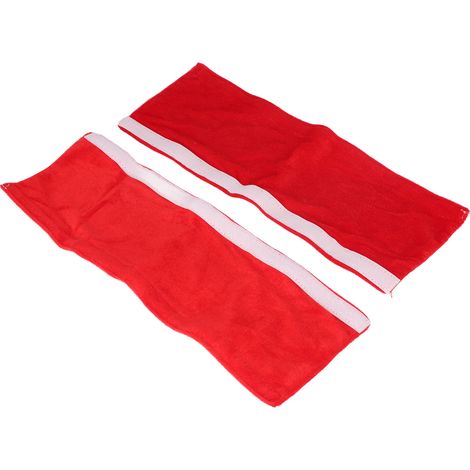 2 Pièces Poignées de Porte de Réfrigérateur Anti-Dérapantes, Protection Statique, Décor de Cuisine Rouge