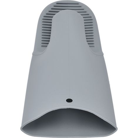 Manique longue silicone renforcée, gant anti-chaleur pour micro-ondes, pince antidérapante grise, lot de 2, protection cuisine résistante. (1/5)