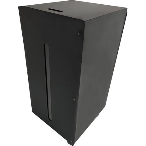 FIREFIX 832 Pellet Box con ruote e coperchio del serbatoio, rivestimento nero (1/2)