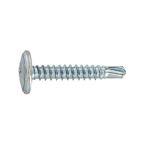 Selbstbohrende Blechschrauben mit Zylinderkopf mit Ansatz 4.2x19, 14 Stück. (1/2)