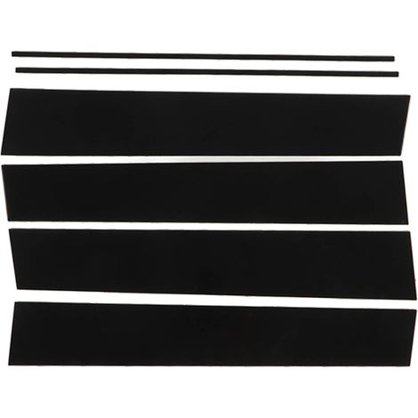 6 pièces montants de porte noirs brillants décor extérieur vitre latérale pour Honda Odyssey 2005-2010 (1/5)