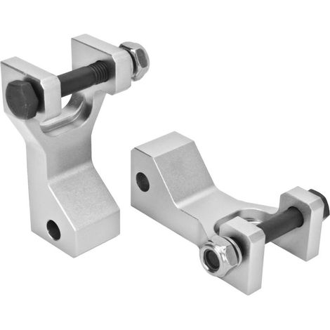 ATV front lowering kit, 2 pieces, 3.5 inch drop, aluminum alloy replacement for Raptor 660 660R YFM660R 2001 – 2005, silver. (1/5)