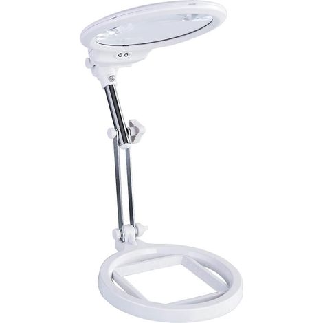 Loupe de bureau mains libres pliable 2024, loupe de lecture avec éclairage LED pour broderie (1/5)