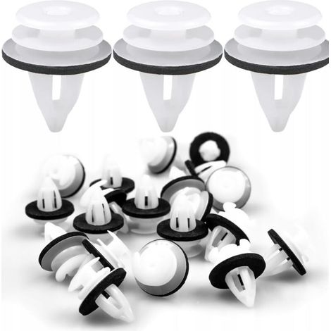 100 pezzi di clip universali per auto, clip di fissaggio per auto, rivetti in plastica, graffette per carrozzeria per paraurti, portiere auto, kit di ricambio per parafanghi.