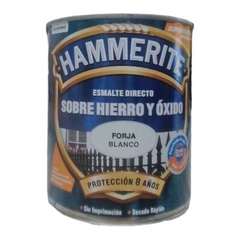 Hammerite Esmalte sobre hierro y óxido Forja Blanco 750 Ml