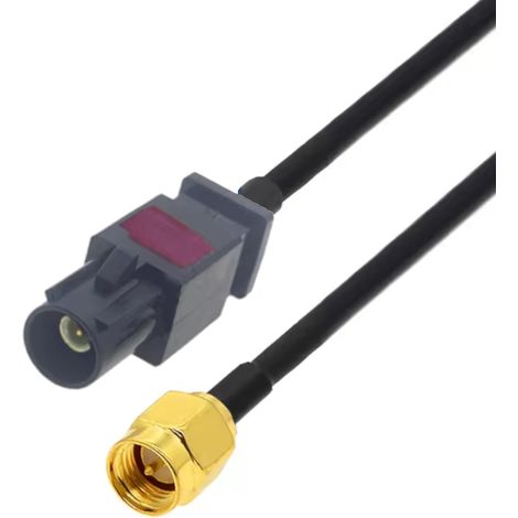 Cable flexible tipo fakra con conector tipo A / conector SMA RG174 de 2 m