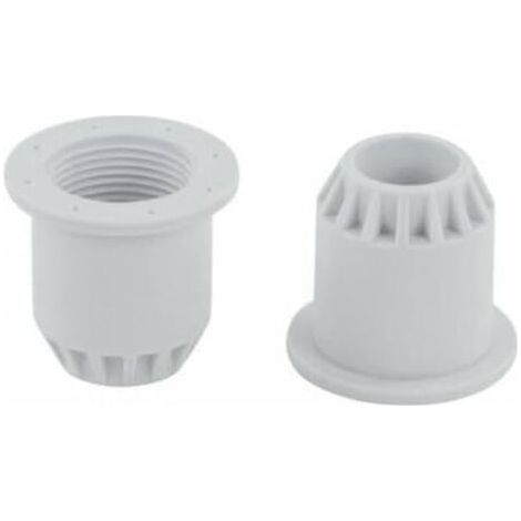 4553-2PK Pack de 2 adaptateur Flexible PVC blanc pour piscine pièces de rechange durables nouveau Compatible avec Intex (1/5)