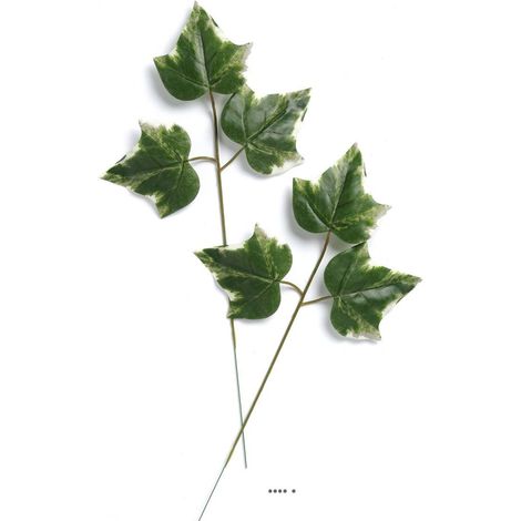 Branche 3 feuilles de lierre panache artificiel H43 cm D22 cm superbe (1/3)