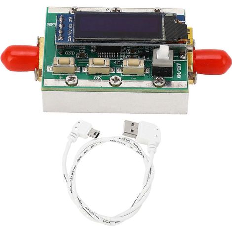 Contrôleur d'atténuation RF programmable 1–3800 MHz, module numérique, réglable de 0 à 31 dB, réinitialisation par pas de 1 dB, boîtier usiné CNC, connexion PC (1/4)