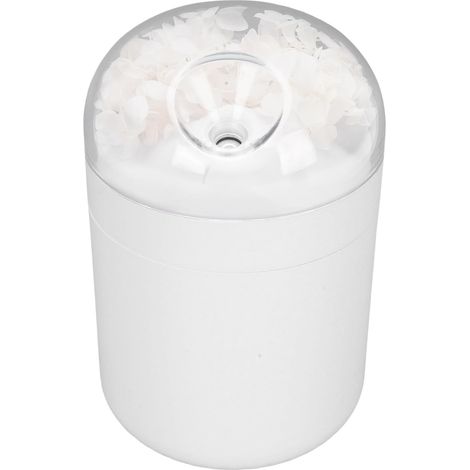 Humidificateur de Fleurs éternelles, USB, Bureau, 500ML, Lumière 7 Couleurs, pour Chambre à Coucher, Décoration de Bureau (WHITE) (1/4)
