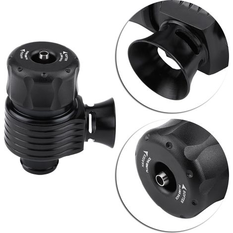 Soupape de décharge turbo universelle 25mm/1 pouce, kit adaptateur corne, blow off valve pour voiture (1/5)