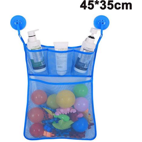 Organisateur de jouets de bain, filet en maille anti-moisissure, garde les jouets de bain des enfants secs, pratique et fonctionnel (1/4)
