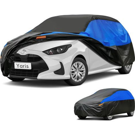 Bâche Voiture Exterieur Respirante, Compatible avec Toyota Yaris(1999-2024) Housse de Protection Voiture Extérieur, Toutes Saisons Peuvent Tout Gérer Contre Pluie Soleil Poussière.,Taille pour Toyota (1/5)
