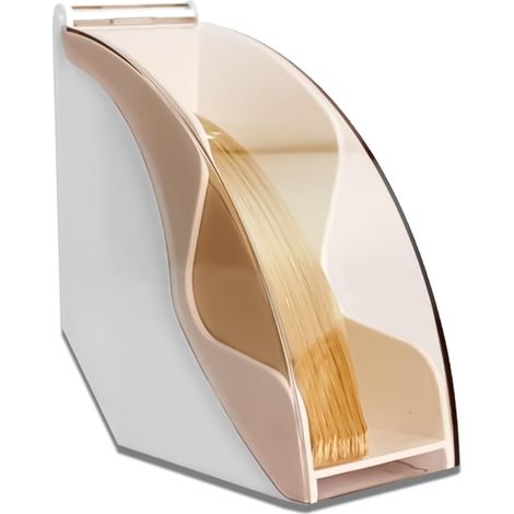 Porte-filtre à café - Distributeur de papier avec couvercle anti-poussière - Pour filtres de taille 1 et 2 et 4 (blanc) (1/5)